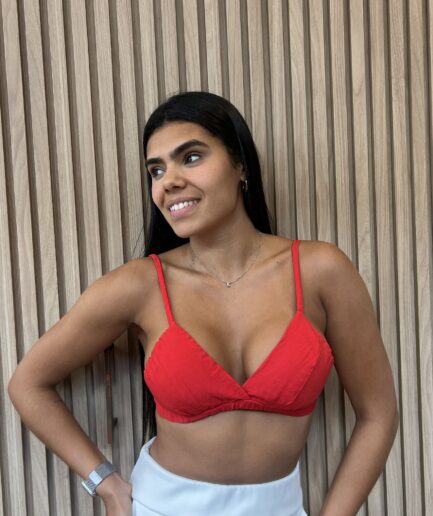 Top Brallete - Vermelho