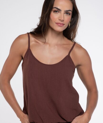 Camiseta Serena - Marrom