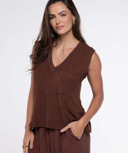 Colete Hailey - Marrom