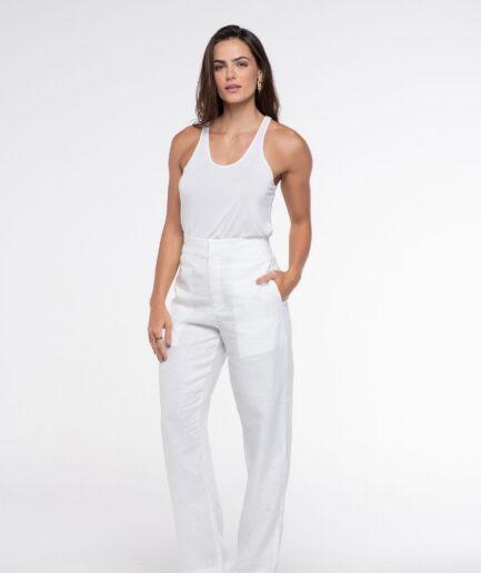 Calça Puro Linho - Off White