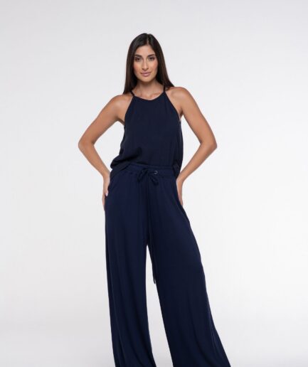 Calça Moletom Ilhós - Marinho