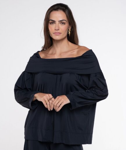 Blusa Fluity Golão - Preta