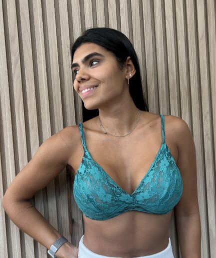 Top Brallete - Verde Renda