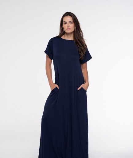 Vestido Moletom Taís - Marinho