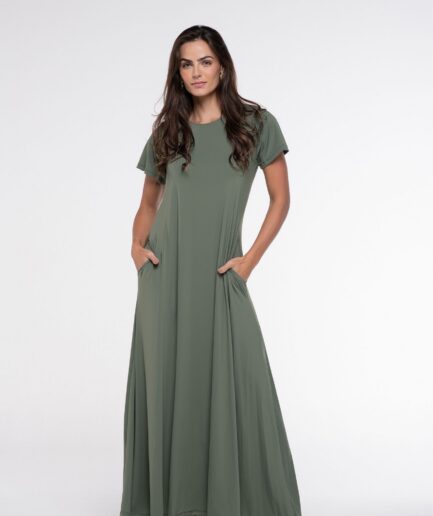 Vestido Fluity Atenas - Verde Oliva