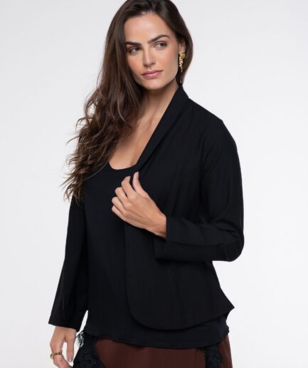 Blazer Lótus - Preto