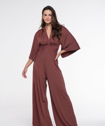 Macacão Fluity Manchester - Marrom