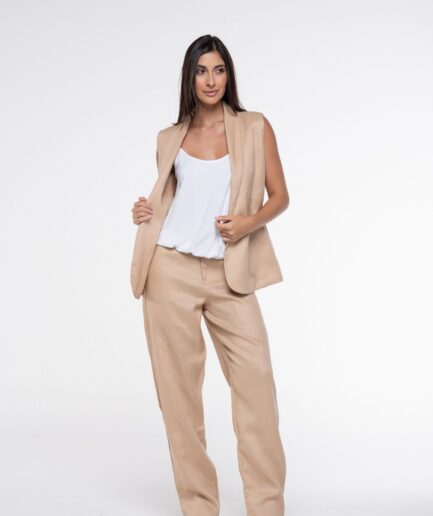 Calça Puro Linho - Areia