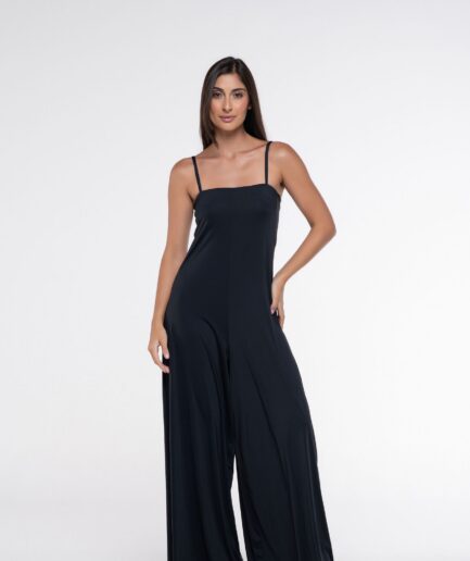 Macacão Fluity Bárbara - Preto