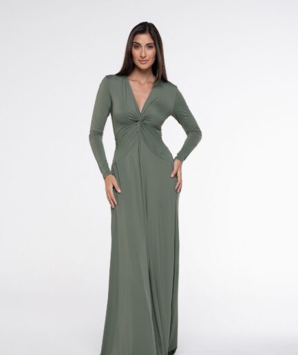 Vestido Fluity Lyon - Verde Oliva