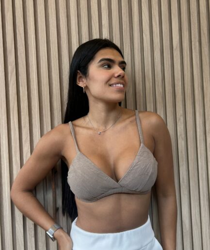 Top Brallete - Marrom