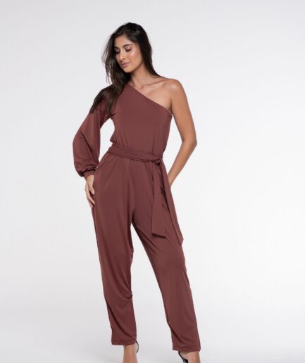 Macacão Fluity Elis - Marrom