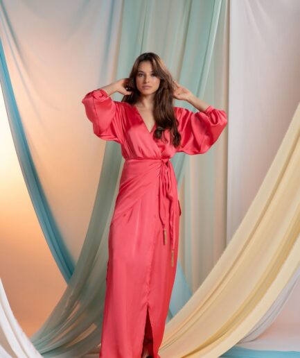 Vestido Trevo - Coral