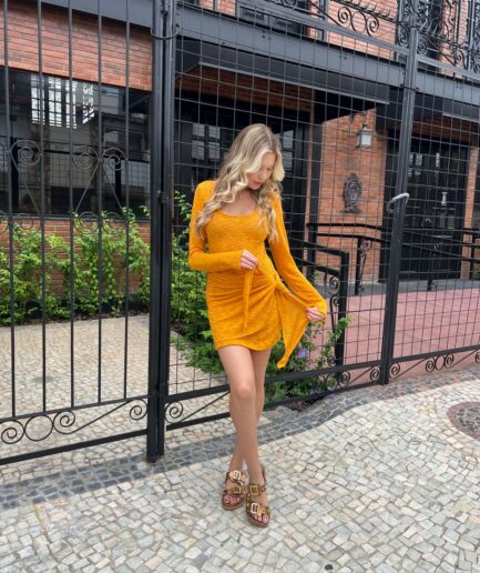 Vestido Collor - Laranja