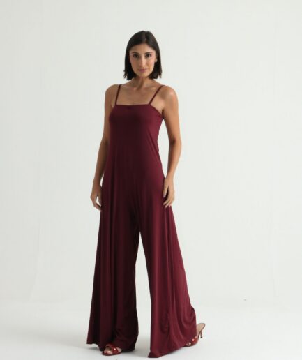 Macacão Fluity Bárbara - Vinho