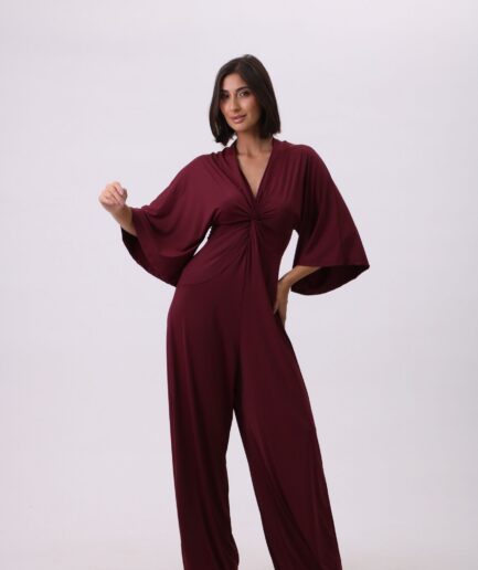 Macacão Fluity Manchester - Vinho