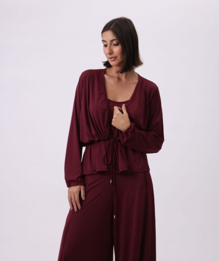 Blusa Fluity Dallas - Vinho