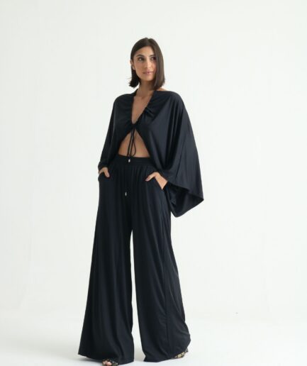 Calça Pantalona Clássica - Preta