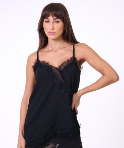 Blusa Renda Essence - Preta