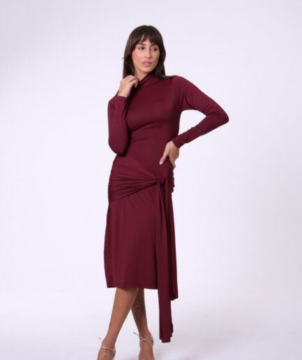 Vestido Midi Beatriz - Vinho