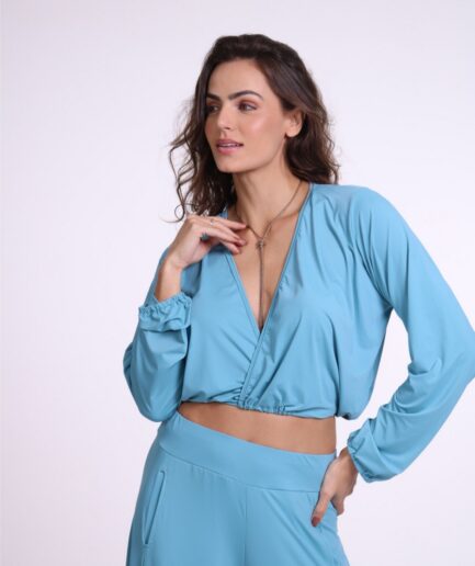 Blusa Fluity Dallas - Turquesa